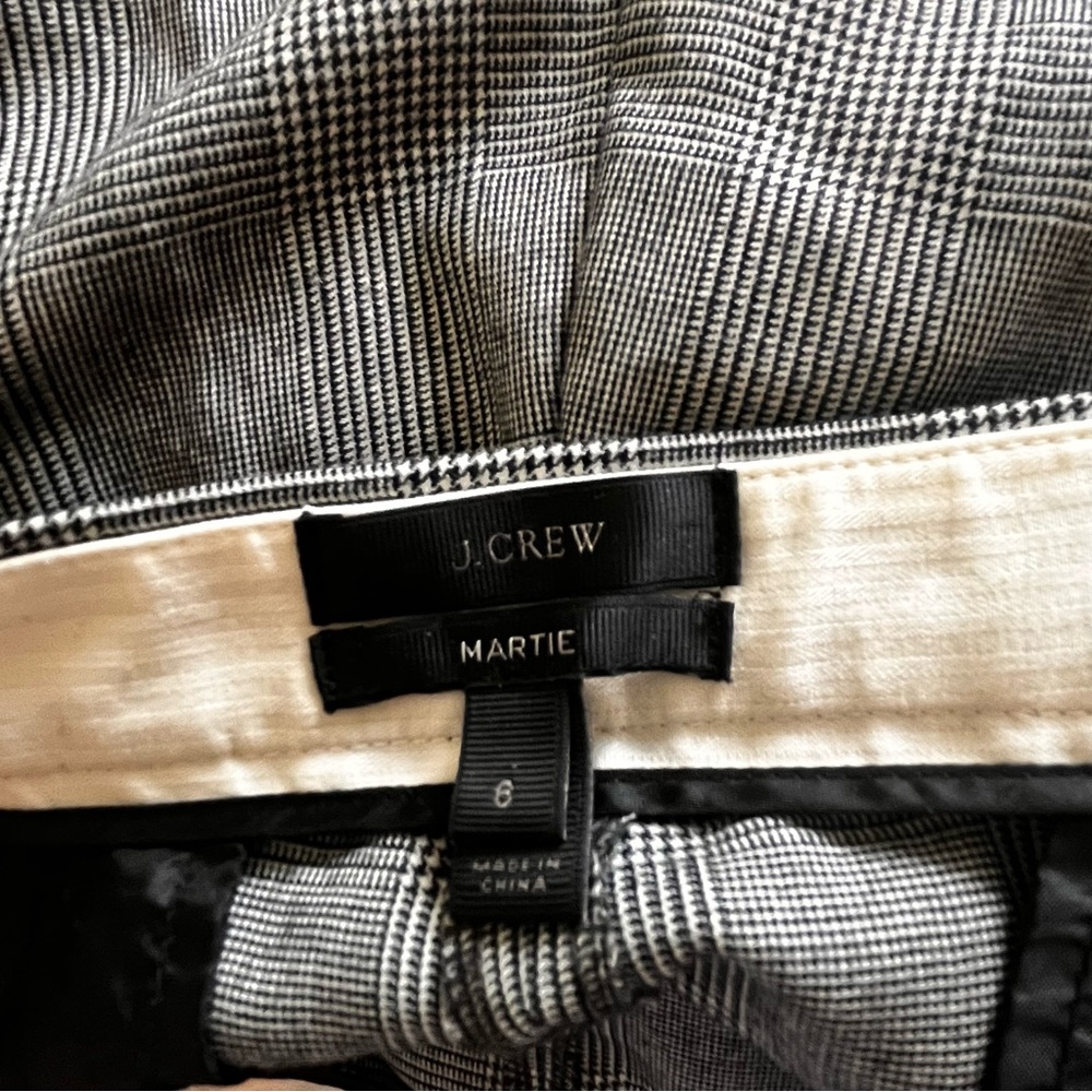 **BNWOT** J CREW BLACK AND WHITE HOUNDSTOOTH DRESS PANTS - Picture 12 of 14